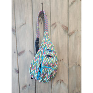 Kavu Rope Sling bag, cotton, EUC